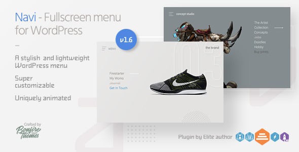 Navi v1.6 - Fullscreen WordPress Menu