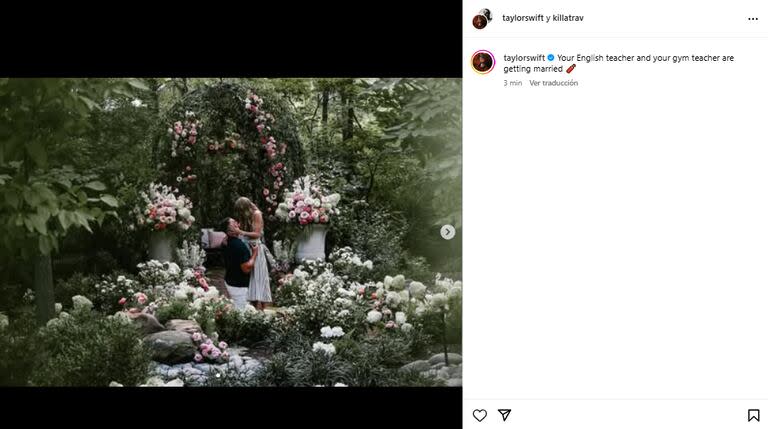 Taylor Swift anunció que se casa con Travis Kelce