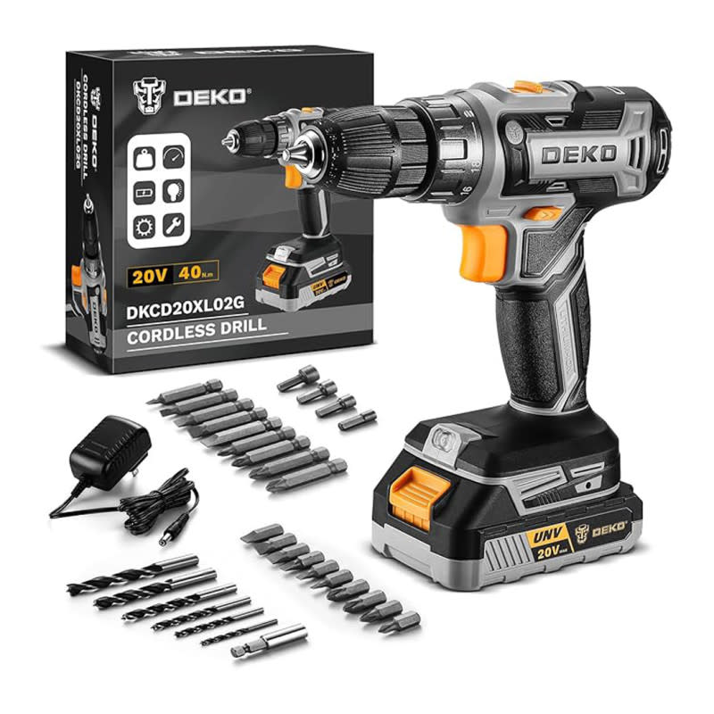 Amazon Is Selling a 'Reliable' $46 Cordless Drill Set for 41% Off, and Shoppers Say It 'Has Plenty of Power'