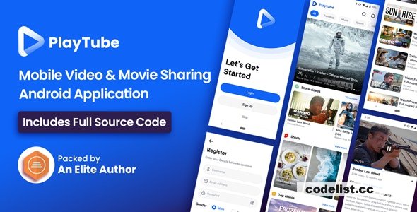 PlayTube v3.9 - Mobile Video & Movie Sharing Android Native Application (Import / Upload)