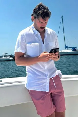 Katherine Schwarzenegger/Instagram Christopher Schwarzenegger in sister Katherine Schwarzenegger Pratt's Instagram post.