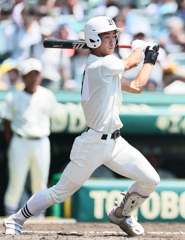 失敗しても「いい顔」でヒットに　日大三・松永海斗選手　夏の甲子園