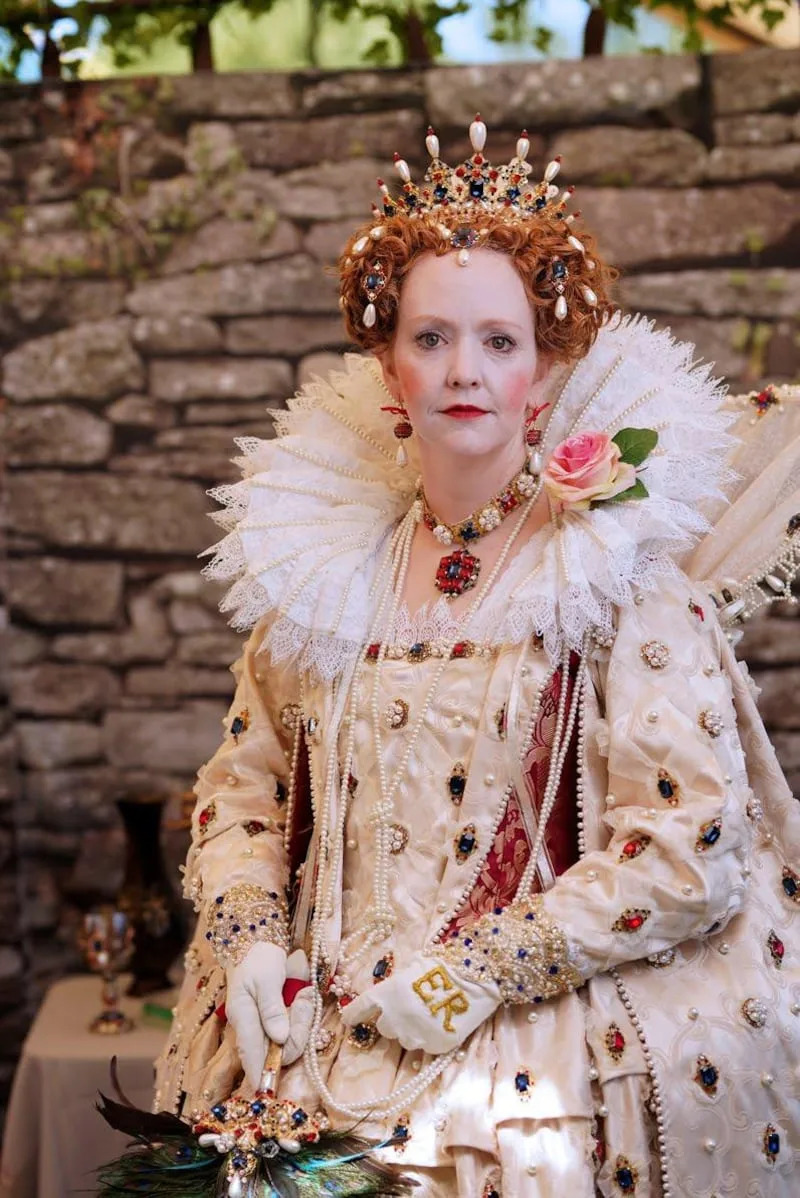 Gayle Dowdle cosplays as Queen Elizabeth at the Utah Renaissance Faire. The 13th annual festival will be this weekend at the Mt. Nebo Botanical Farm in Mona. | Utah Renaissance Faire