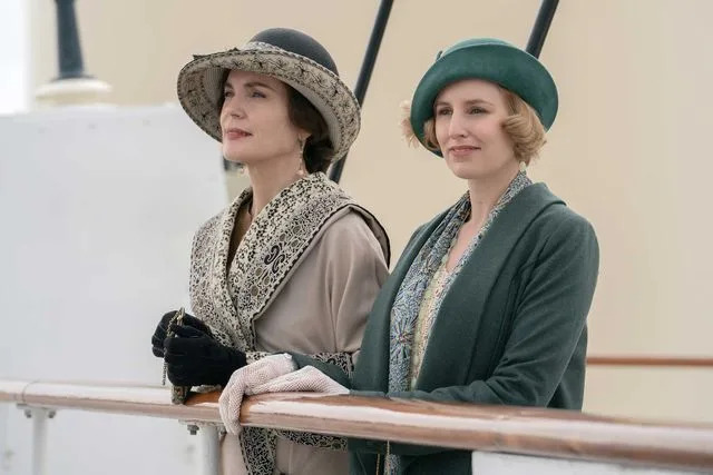 Ben Blackall / Focus Features Elizabeth McGovern and Laura Carmichael in 'Downton Abbey: A New Era'
