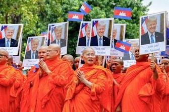 カンボジア、停戦仲介のトランプ氏を平和賞に推薦　「感謝」の行進も