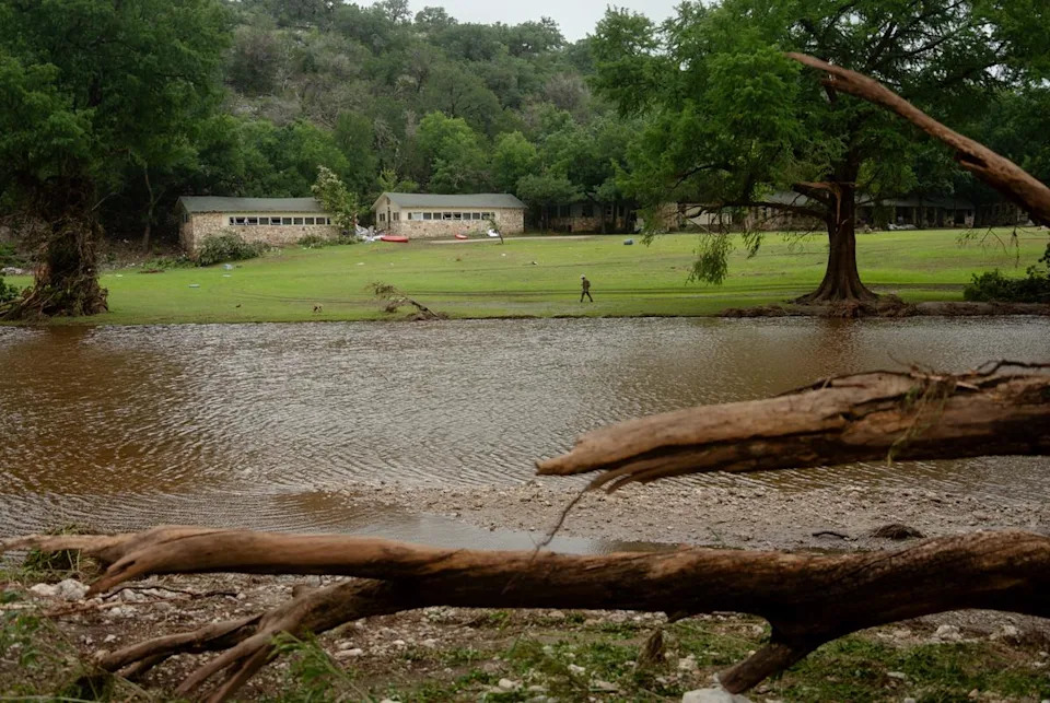Camp Mystic along the banks of the Guadalupe River in Hunt on July 5, 2025.