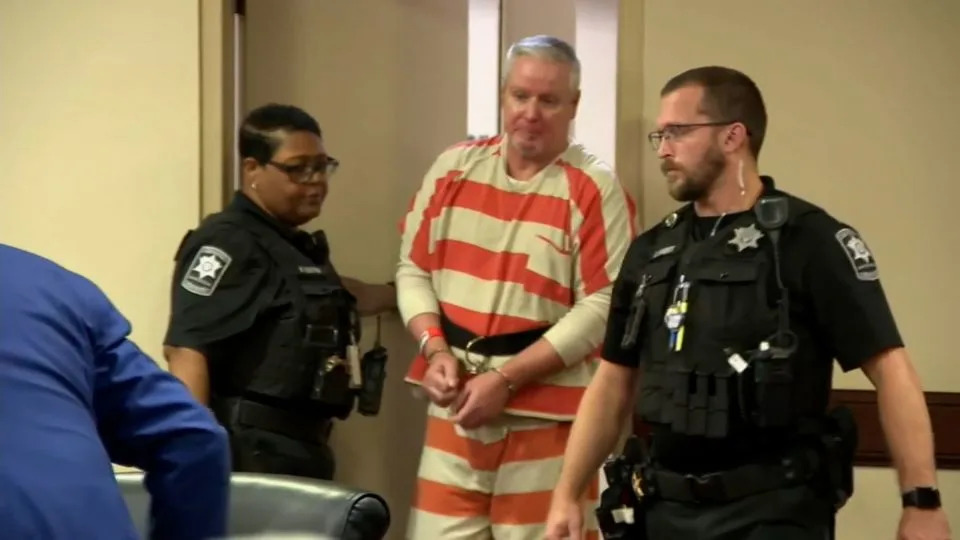 Colin Gray appears in court for a hearing in Winder, Georgia, on August 1. - WSB