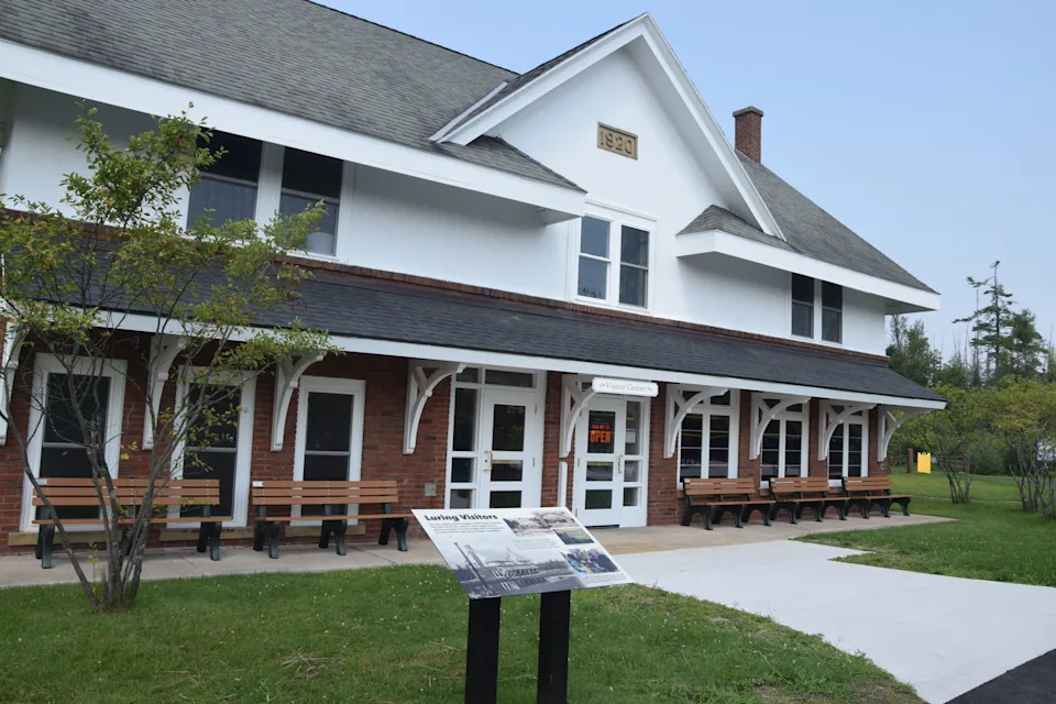 The visitors center at the Oden State Fish Hatchery is seen on Thursday, July 31, 2025.