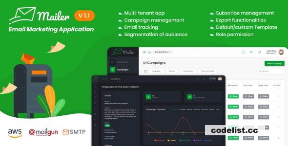 Mailer v1.5 - Email Marketing Application - nulled