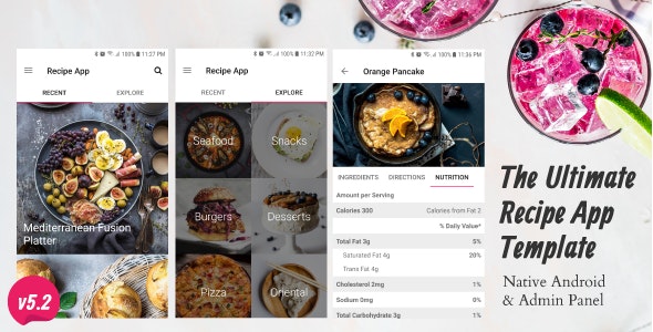 Ultimate Recipe App Template v5.3