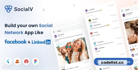 SocialV v6.8 - Social Network Flutter App with BuddyPress (WordPress) Backend