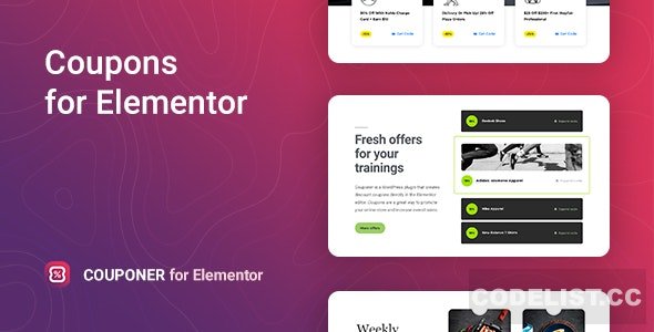 Couponer v1.0.0 - Discount Coupons for Elementor