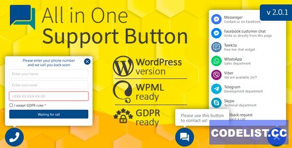 All in One Support Button + Callback Request v2.0.1