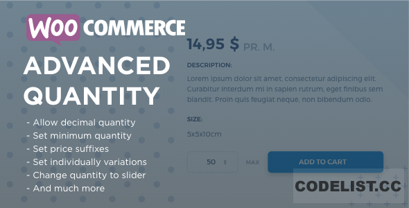 WooCommerce Advanced Quantity v3.0.4