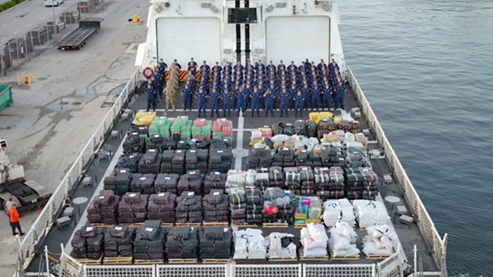 Coast Guard offloads record-breaking amount of drugs off Florida coast
