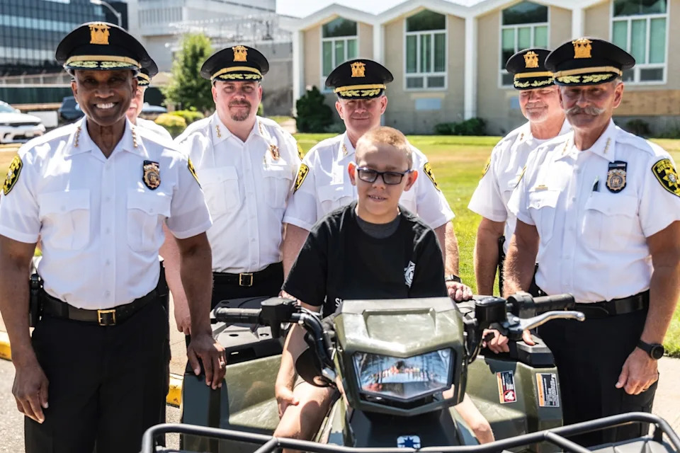 Suffolk County Sheriff’s Office - PHOTO: Wyatt Houppert, 12, was sworn in as an honorary sheriff by the Suffolk County Sheriff’s Office on July 22, 2025.