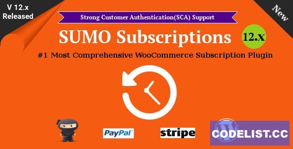 SUMO Subscriptions v12.7 - WooCommerce Subscription System