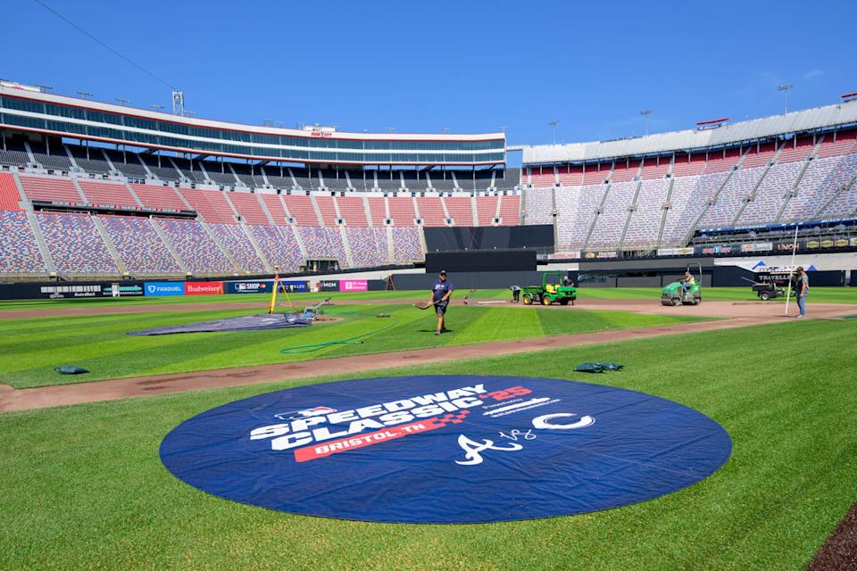 bristol motor speedway nascar track becomes major league baseball stadium