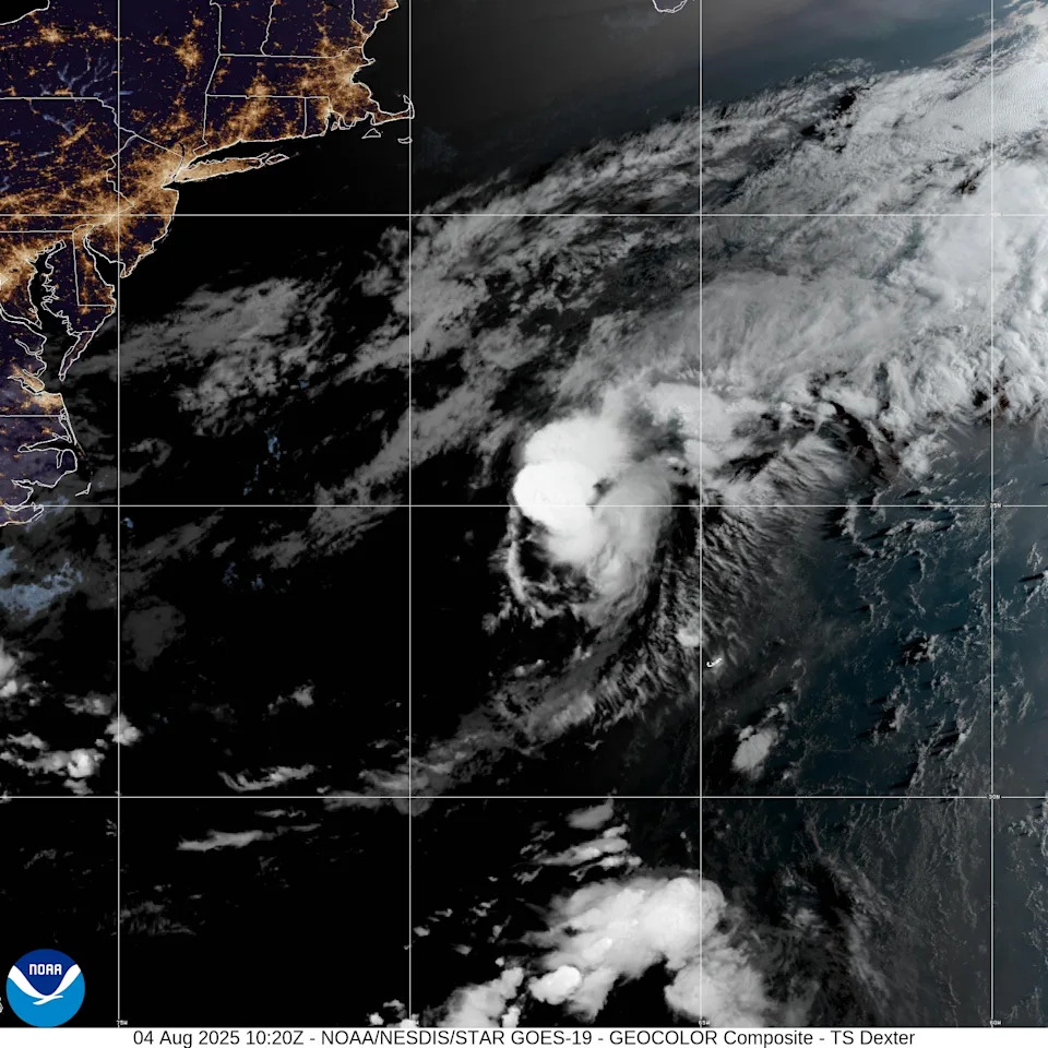 Tropical Storm Dexter forms off North Carolina coast. Will it bring any rain? See path.