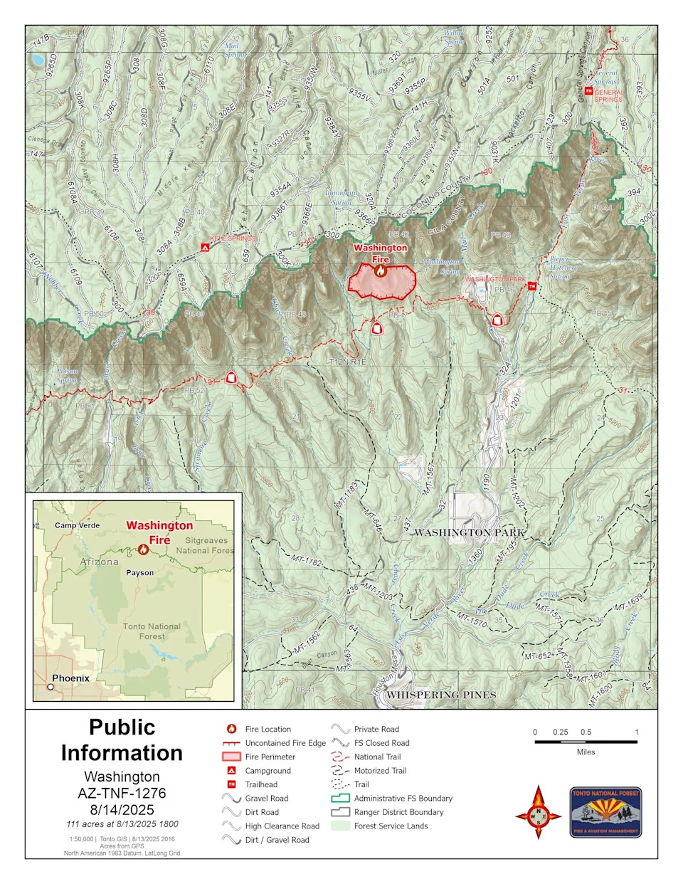 Containment of Arizona's Washington and Woods fires increases; evacuation orders change