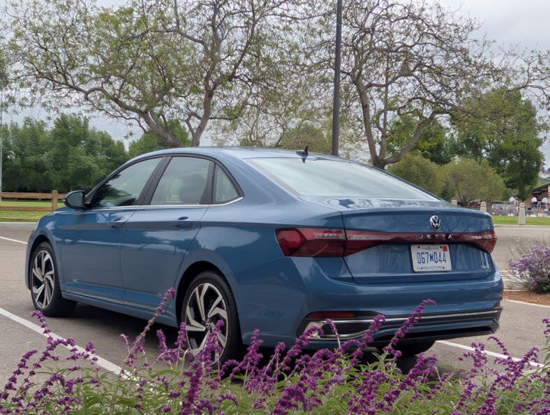 The rear end of the 2025 VW Jetta