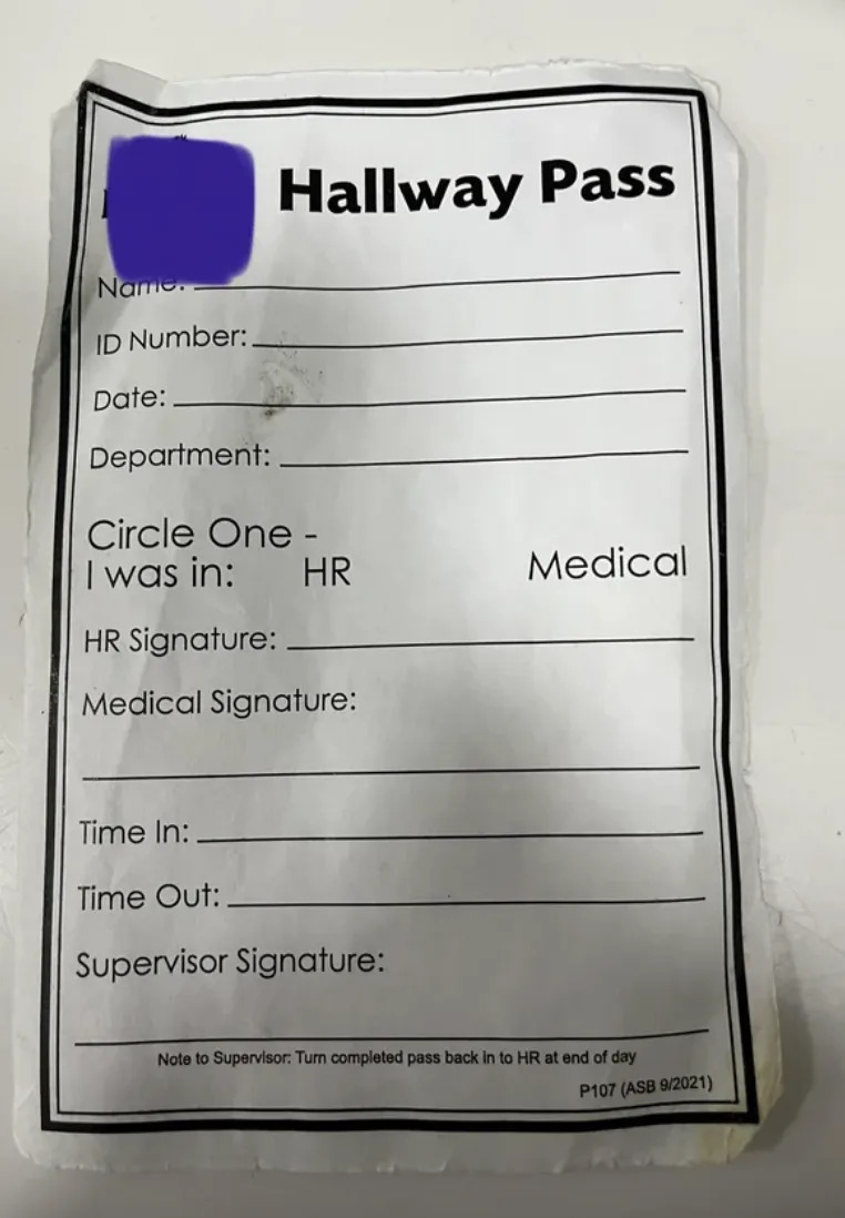 "Hallway Pass"