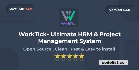 WorkTick v1.3 - HRM & Project Management