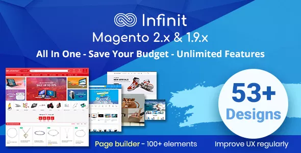 Infinit - Multipurpose Responsive Magento 2 and 1 Theme v1.8.0