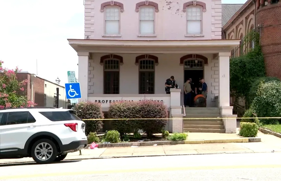 WSET - PHOTO: In this screen grab from a video, law enforcement officials are shown at the scene in Danville, Virginia, on July 30, 2025.