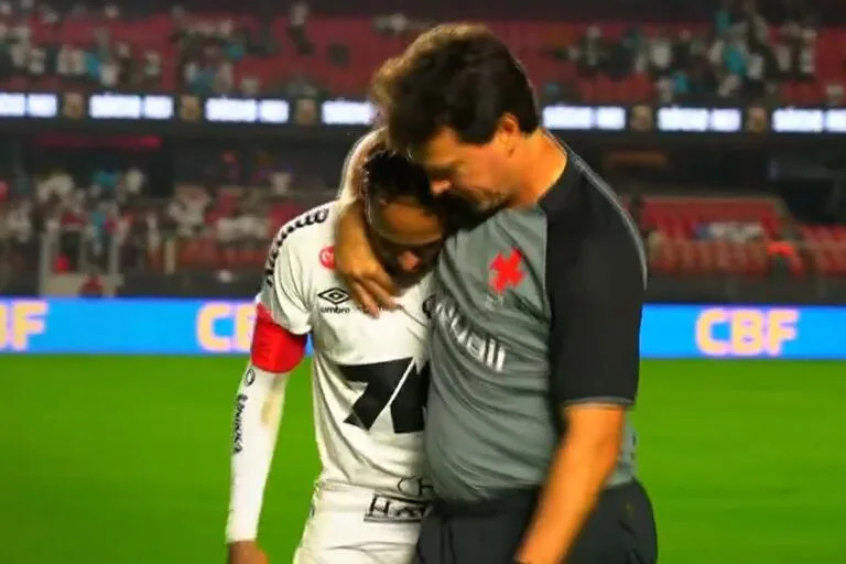 El desconsolado llanto de Neymar luego de que Santos perdiera 6 a 0
