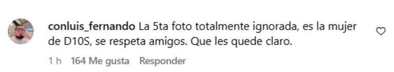 Algunas de las reacciones de los seguidores de Anto Roccuzzo (Foto: Captura Instagram/@antonelaroccuzzo)