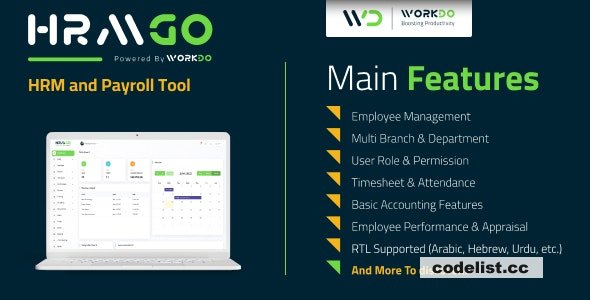 HRMGo v4.8 - HRM and Payroll Tool - nulled