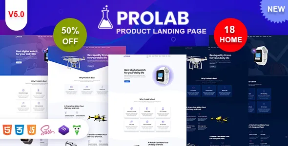 Prolab - Product Landing Page v5.0