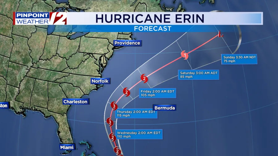 Hurricane Erin forces evacuations on North Carolina’s Outer Banks, threatens dangerous rip currents