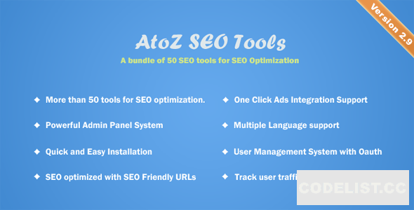 AtoZ SEO Tools v3.7 - Search Engine Optimization Tools - nulled