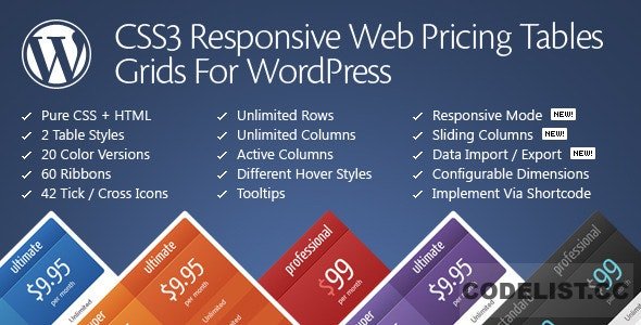 CSS3 Responsive Web Pricing Tables Grids v11.8