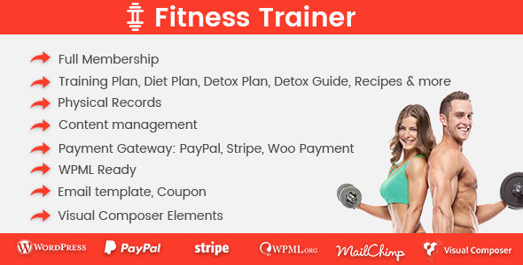 Fitness Trainer v1.5.8 - Training Membership Plugin
