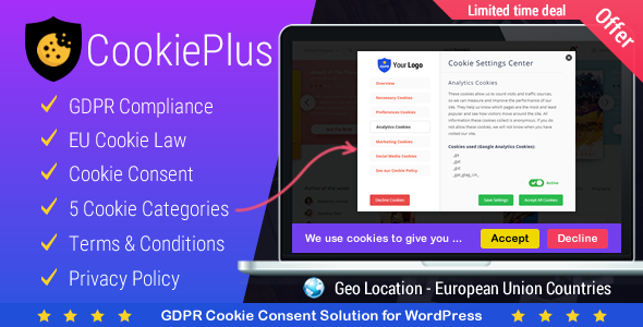 Cookie Plus v1.5.2 - GDPR Cookie Consent Solution
