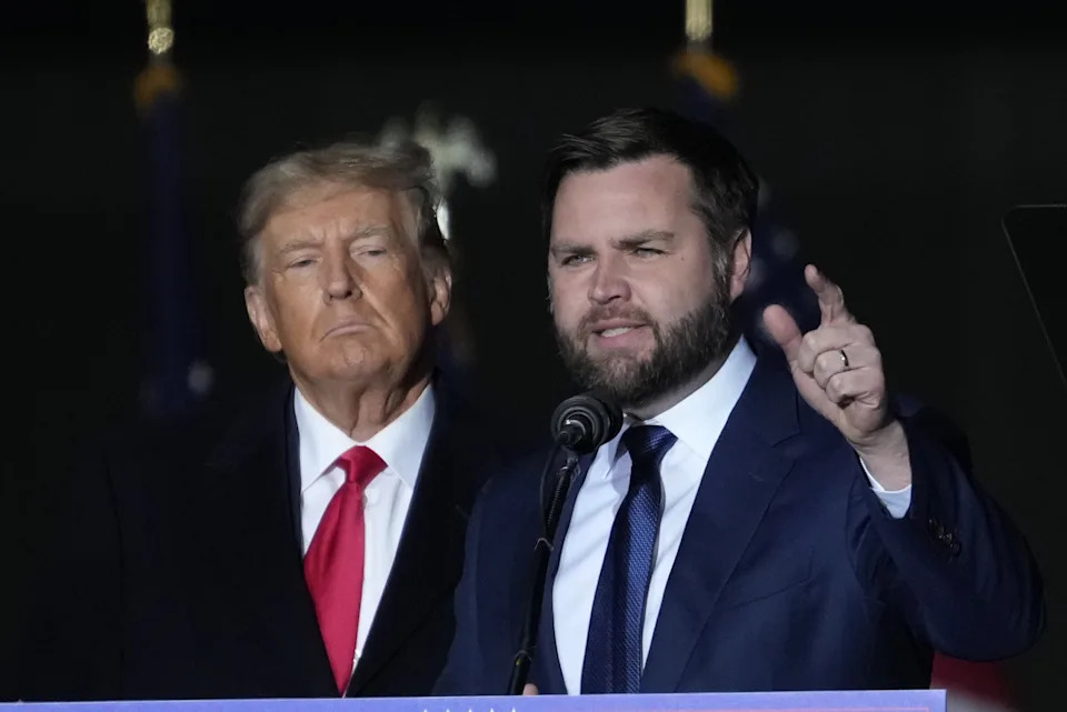 If President Donald Trump were to resign or be removed from office, Vice President J.D. Vance would succeed him. / Drew Angerer/Getty Images