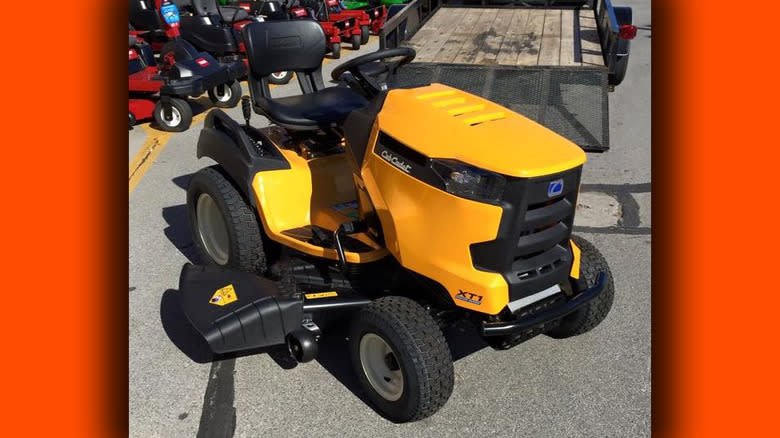 Cub Cadet XT1 tractor in yellow