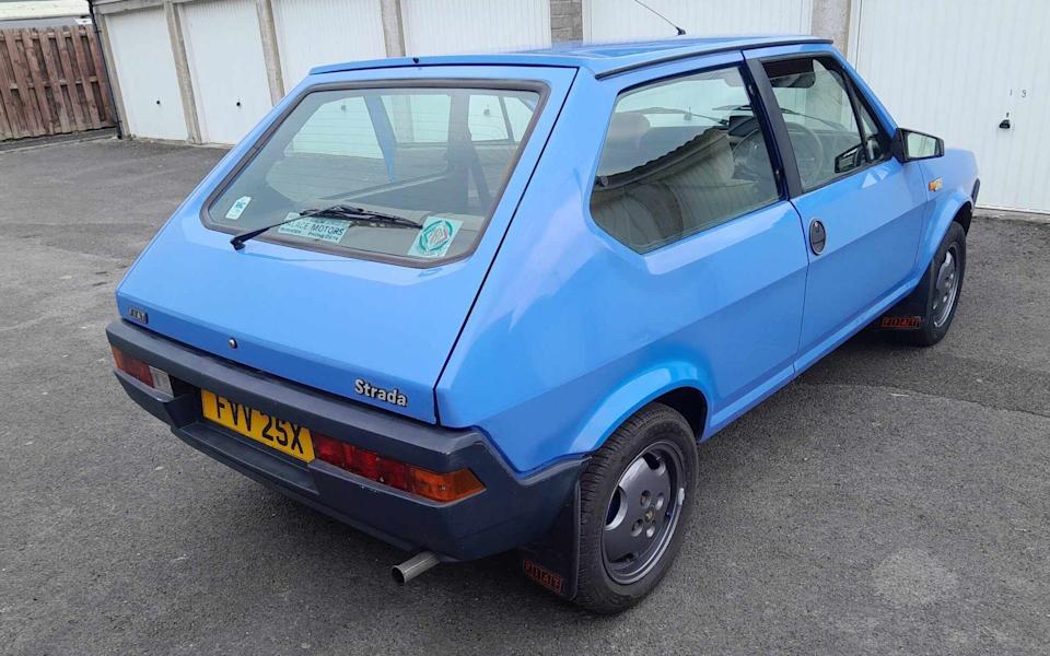 The Strada's rear