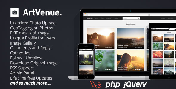ArtVenue : Image Sharing Community Script ArtVenue : Image Sharing Community Script