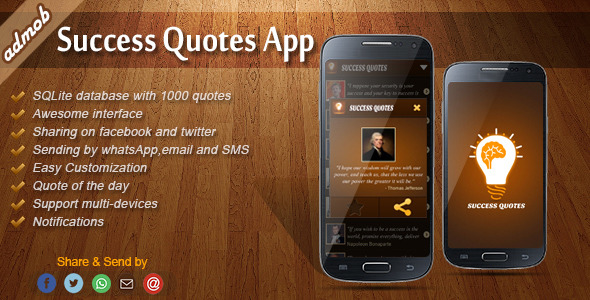 Success Quotes - Android Template Success Quotes - Android Template