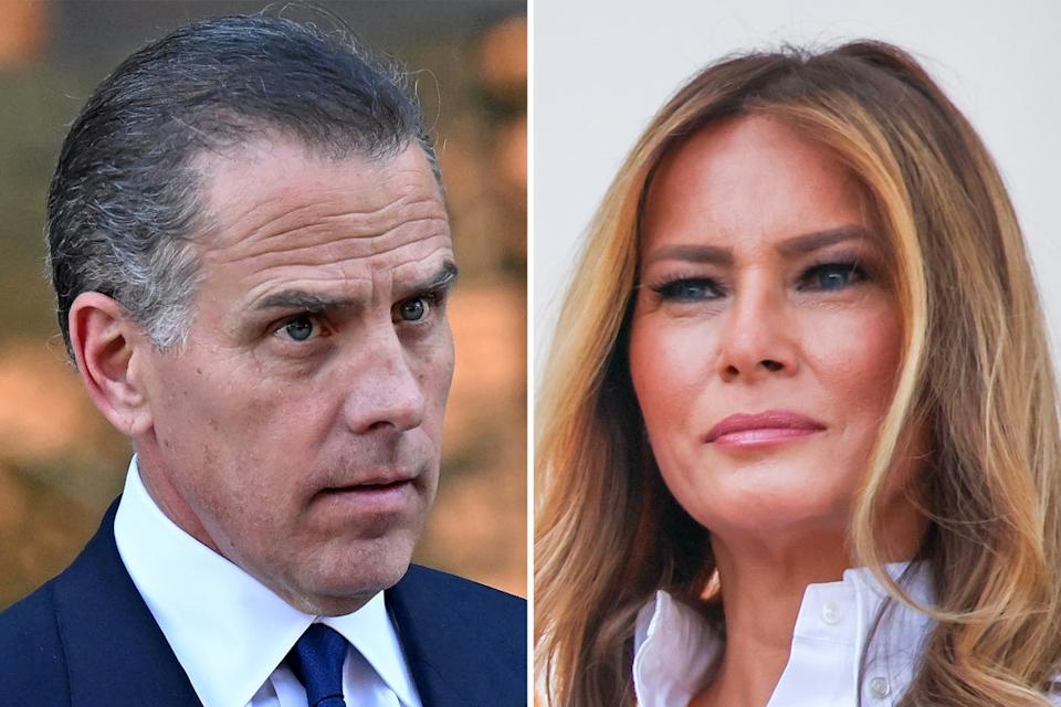Hunter Biden responde con dos palabras a la amenaza de Melania Trump de demandarlo por 1,000 millones de dólares por difamación