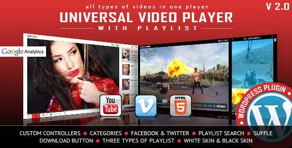Universal Video Player v3.4 - WordPress Plugin