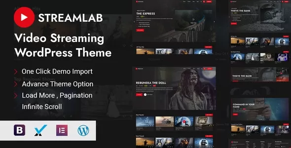 Streamlab - Video Streaming WordPress Theme v3.3