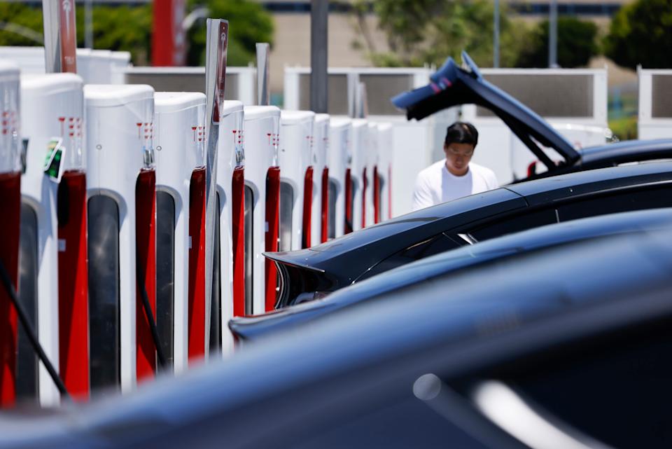Hawthorne, California Tesla charging stationGetty