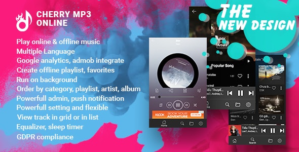 Cherry v1.0 - Android Online Music Player with Admin Panel