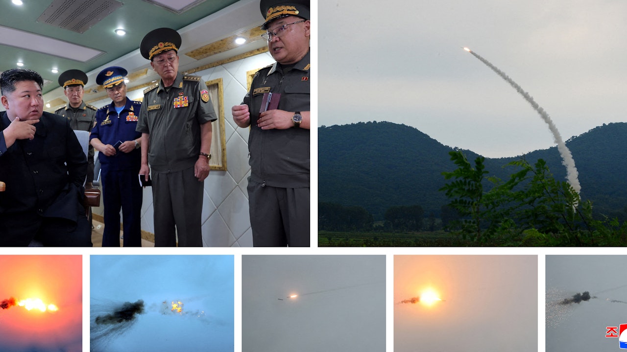 朝中社：金正恩視察新型防空導彈試射