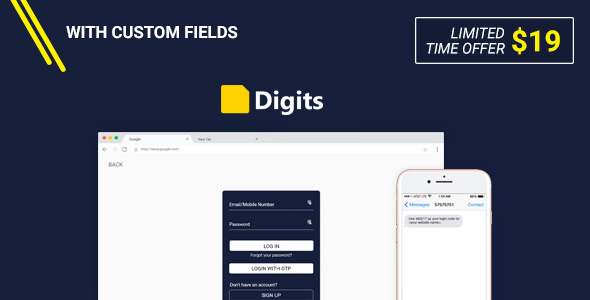 Digits v5.2.4 - WordPress Mobile Number Signup and Login